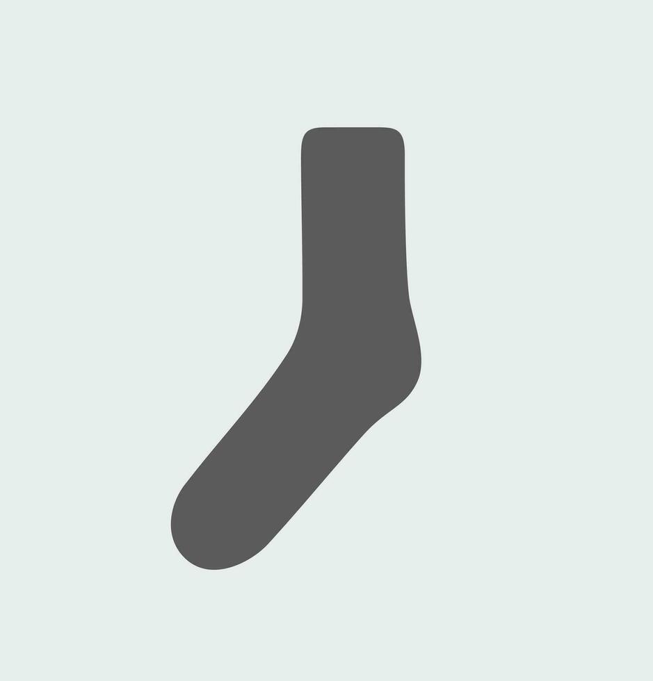 Socke Symbol auf ein Hintergrund. Vektor Illustration.
