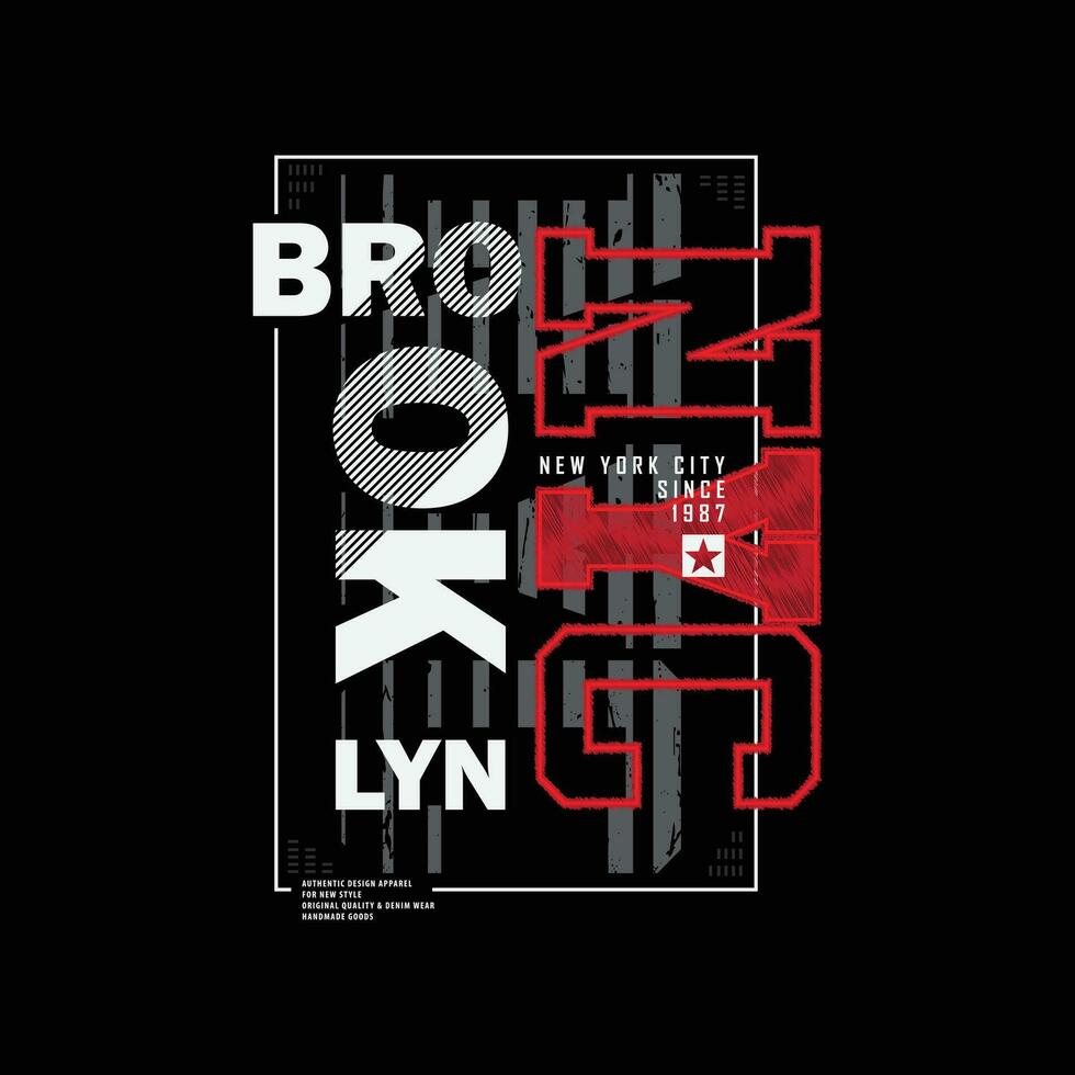 New York City Typografie Vektor T-Shirt Design Illustration