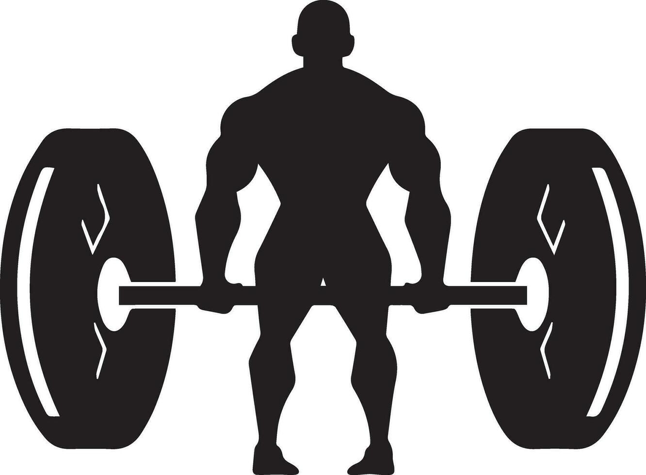 bodybuilding logotyp vektor silhuett illustration 4