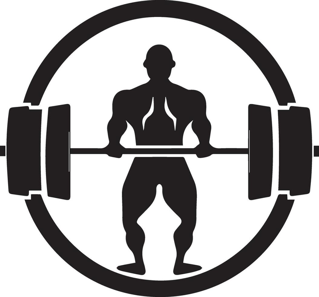 bodybuilding logotyp vektor silhuett illustration 3