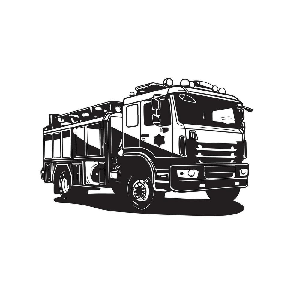 Feuer LKW Vektor Kunst, Symbole, und Illustration