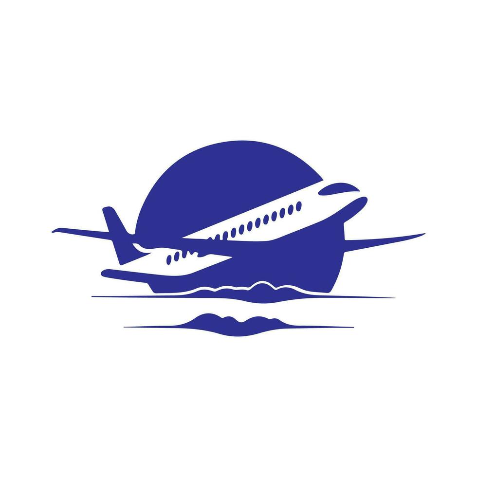 flygplan logotyp vektor, design, bild, konst vektor