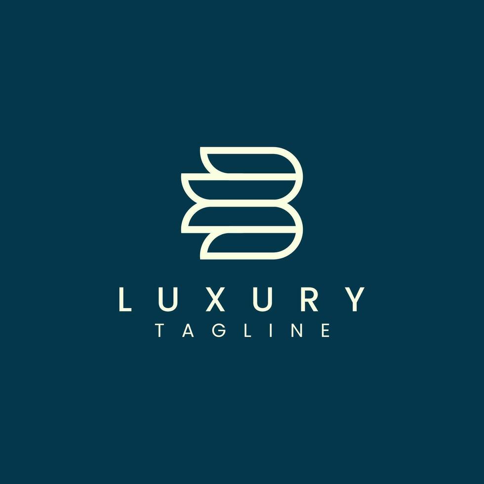 Luxus Brief b Logo zum elegant und stilvoll Mode Geschäft vektor