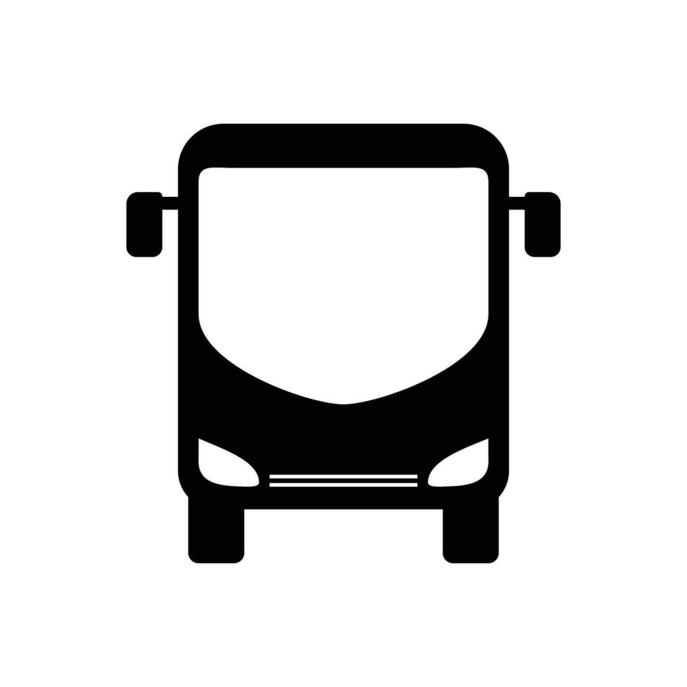 buss silhuett design. resa transport ikon, tecken och symbol. vektor