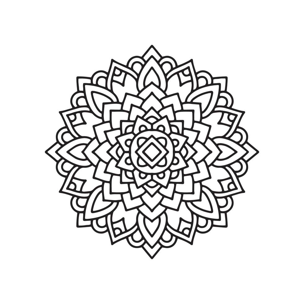 yoga mandala ikon, dispositionsformat vektor