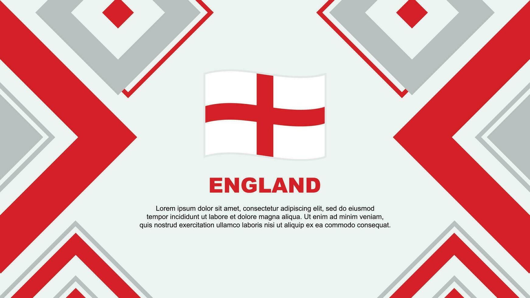 England flagga abstrakt bakgrund design mall. England oberoende dag baner tapet vektor illustration. England oberoende dag