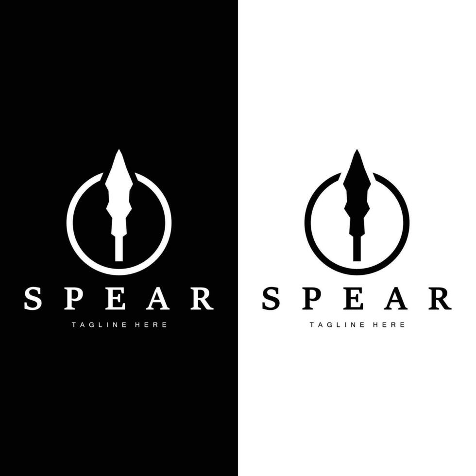 Speer Logo alt Jahrgang rustikal einfach Design Geschäft Marke Speer Pfeil vektor