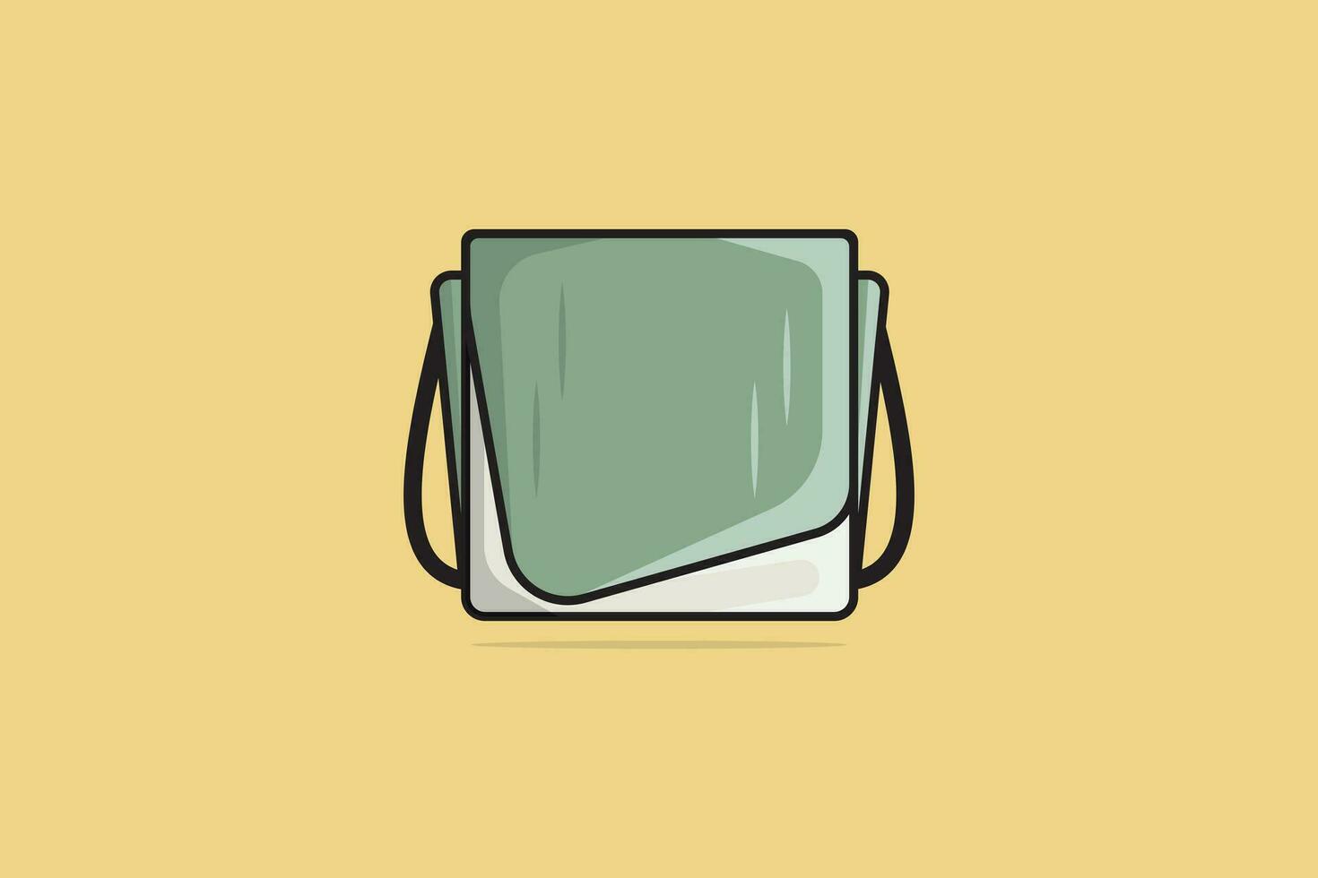 modern enkel kvinna handväska vektor illustration. skönhet mode objekt ikon begrepp. flickor mode handväska vektor design.