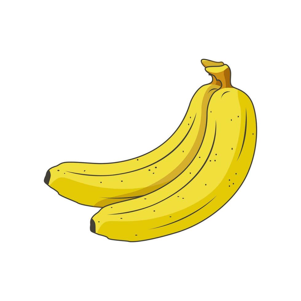 Banane Clip Art Karikatur Illustration Kunst Zeichen Symbol Design Vektor