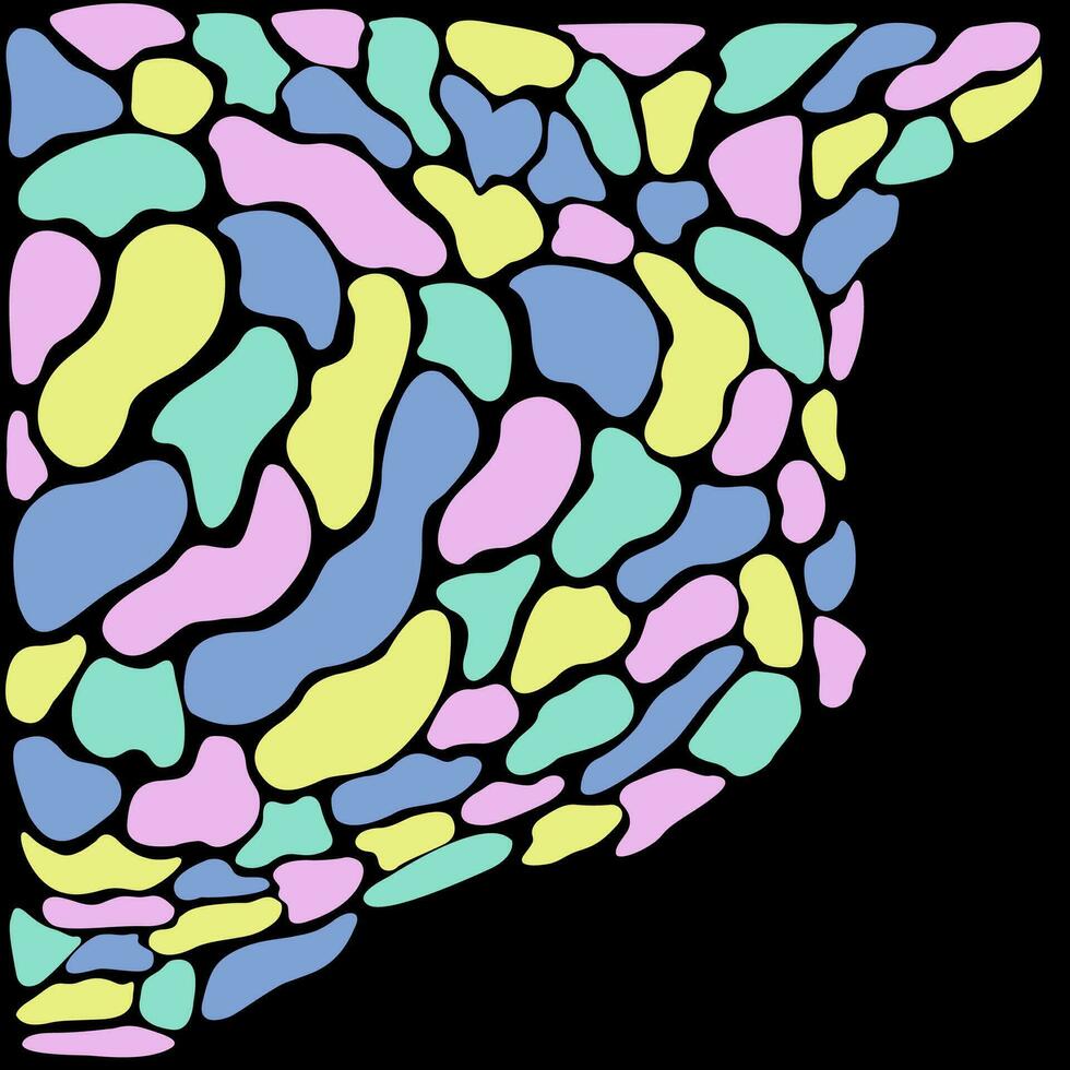 Pastell- farbig abstrakt mit schwarz Hintergrund vektor