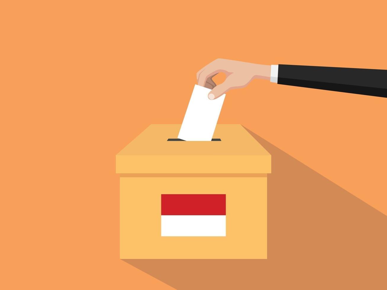 Indonesien rösta val konceptet illustration vektor