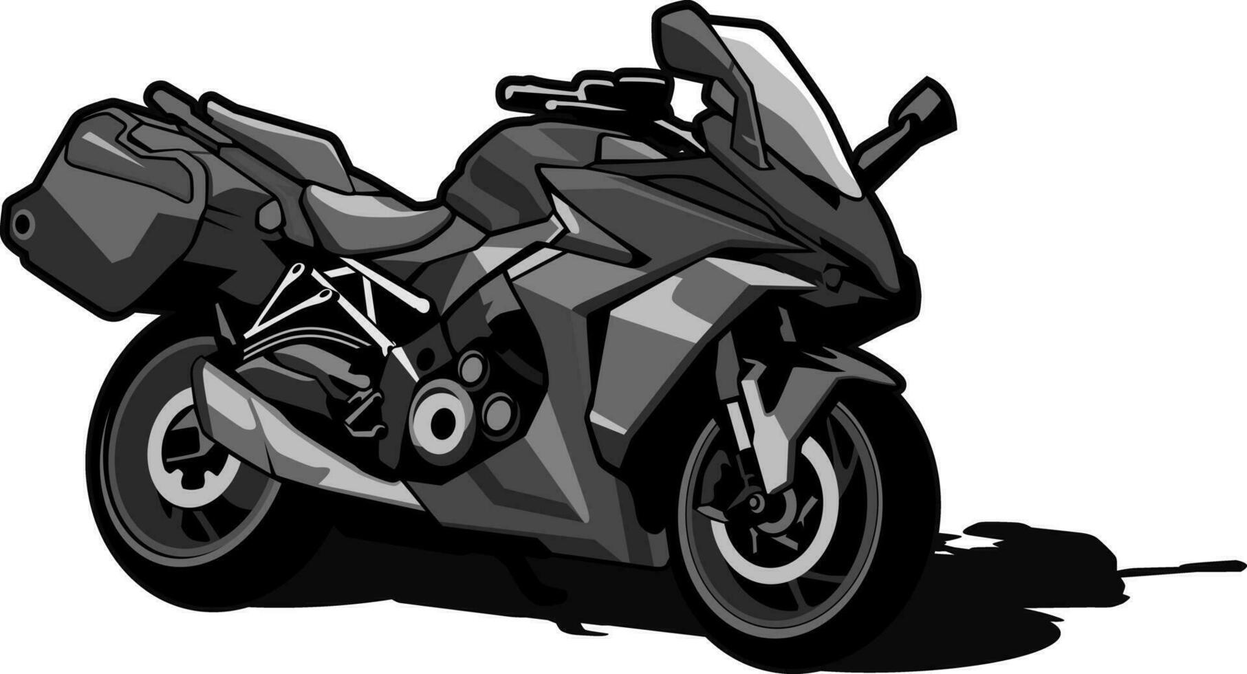 Motorrad Sport Illustration Design Vektor