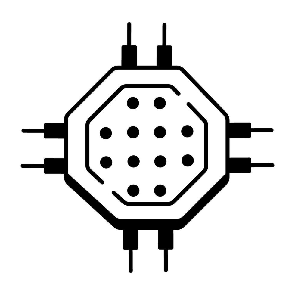 modern Symbol von Multimedia Komponenten Linie Symbol vektor
