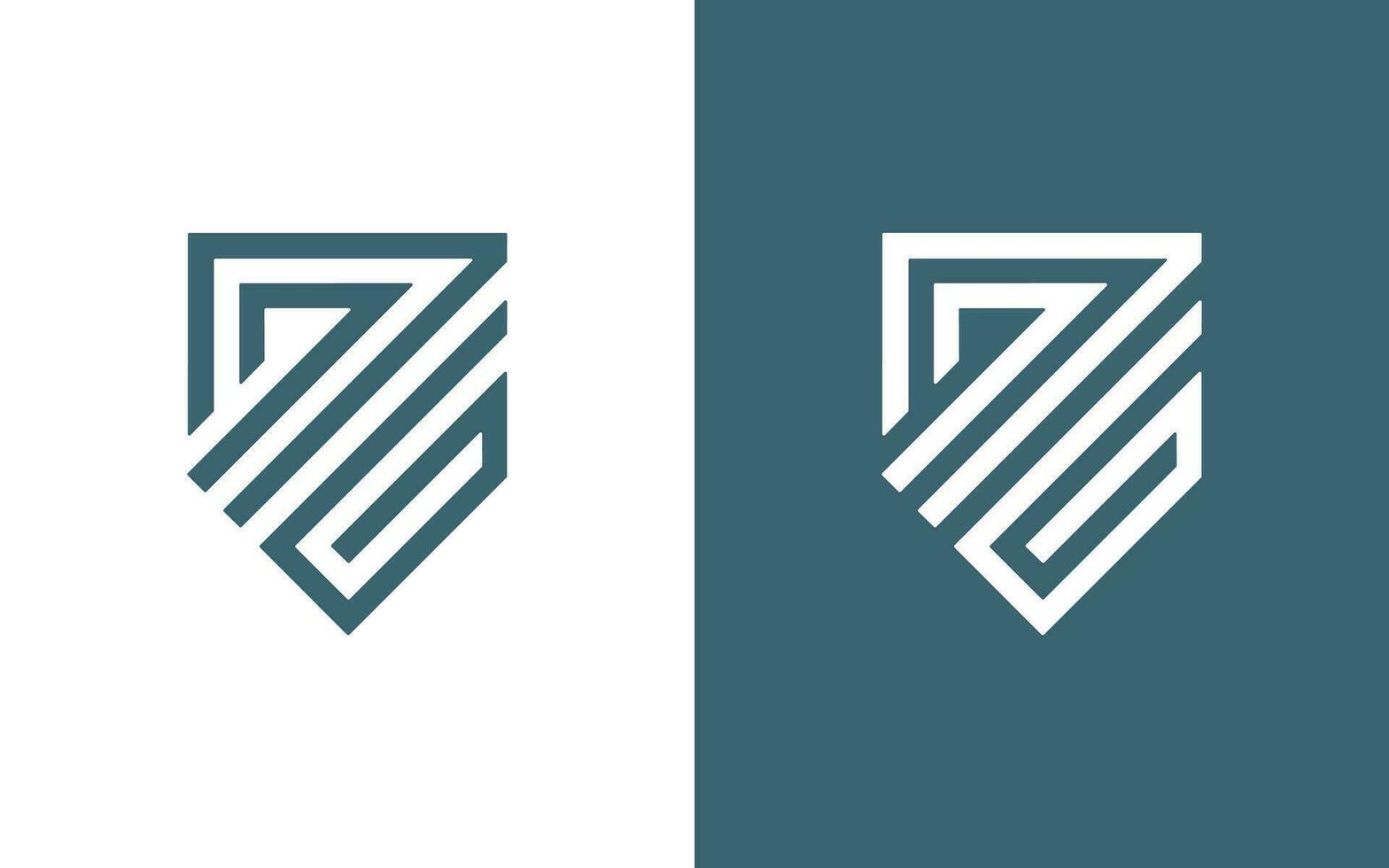 gg brev logotyp design vektor