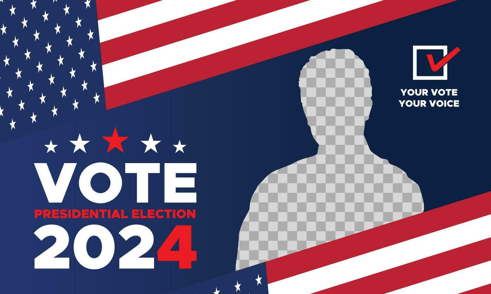 Abstimmung 2024. Präsidentschaftswahl Wahl Tag im vereinigt Zustände. Wahl 2024 USA. politisch Wahl Kampagne Banner. Hintergrund, Post, Banner, Karte, Poster Design mit Abstimmung Tag November 5 uns vektor