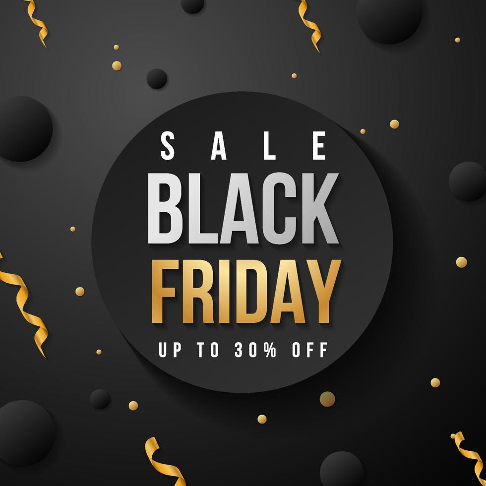 Black Friday Sale bis zu 30 Prozent Rabatt vektor