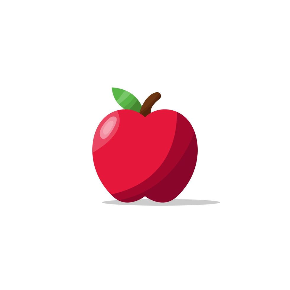 tecknad äppelfrukt vektor