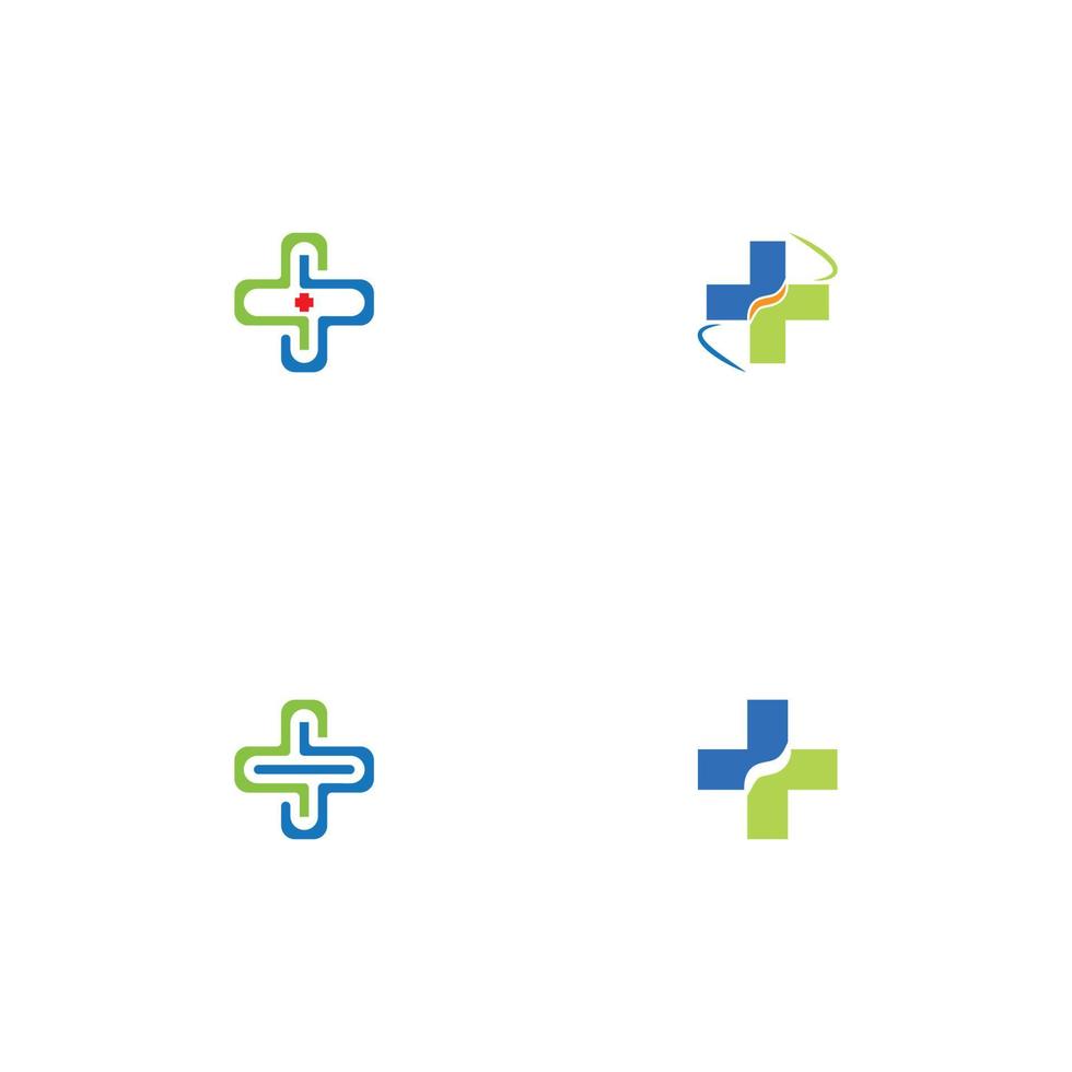 hälso medicinsk logotyp design vektor