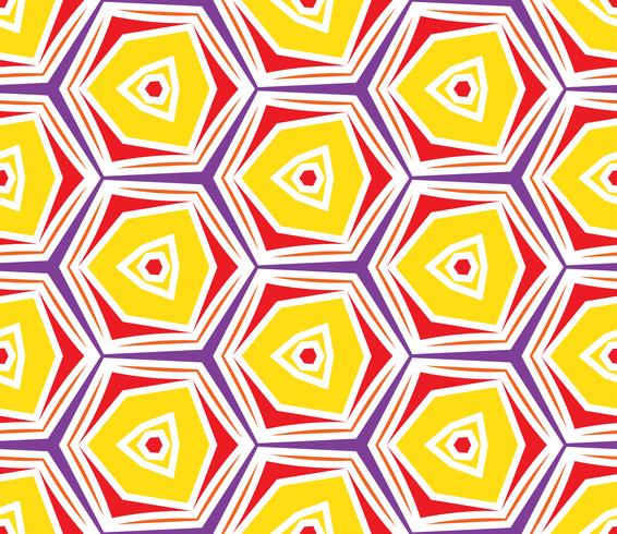 Nahtloses abstraktes Muster der Weinlese mit Dreiecken im Stil der achtziger Jahre. vektor