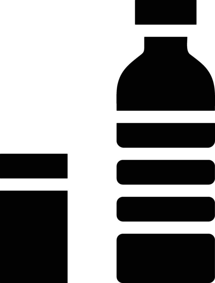 Flasche trinken Symbol Symbol Vektor Bild. Illustration von das trinken Wasser Flasche Glas Design Bild