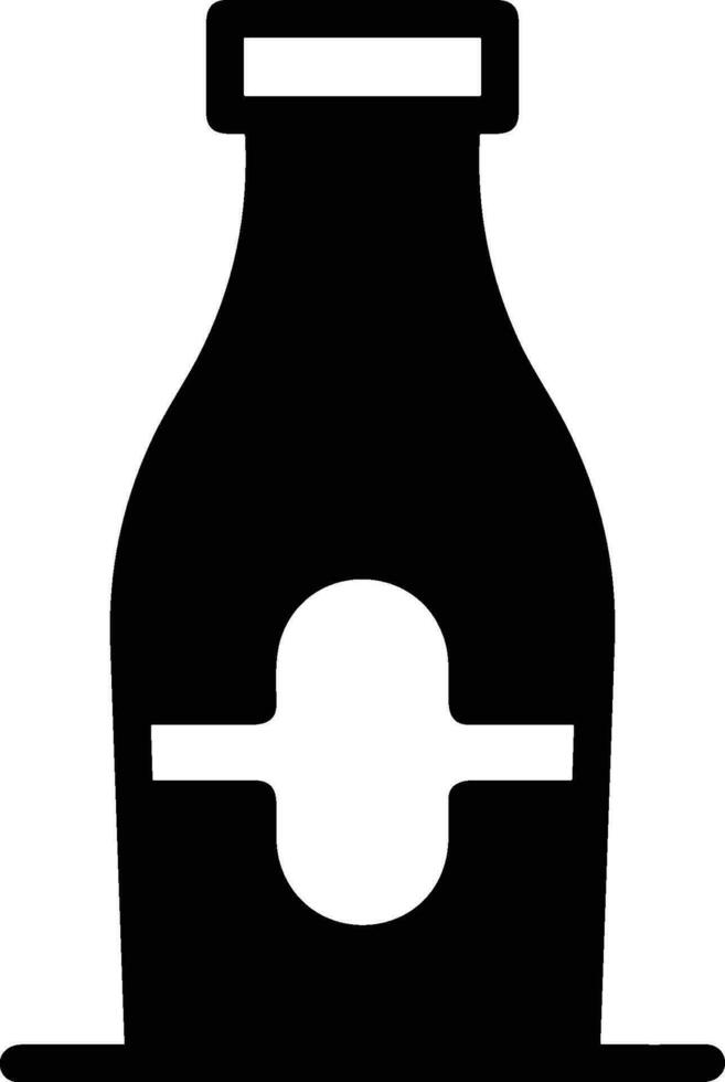 Flasche trinken Symbol Symbol Vektor Bild. Illustration von das trinken Wasser Flasche Glas Design Bild