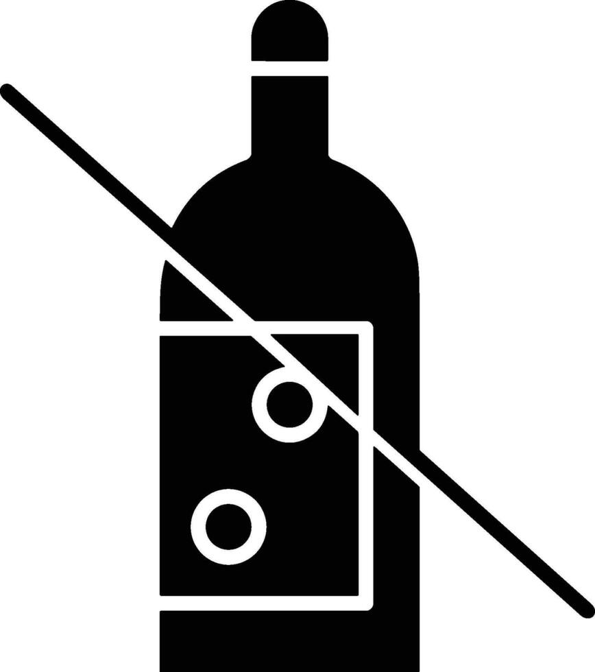 Flasche trinken Symbol Symbol Vektor Bild. Illustration von das trinken Wasser Flasche Glas Design Bild