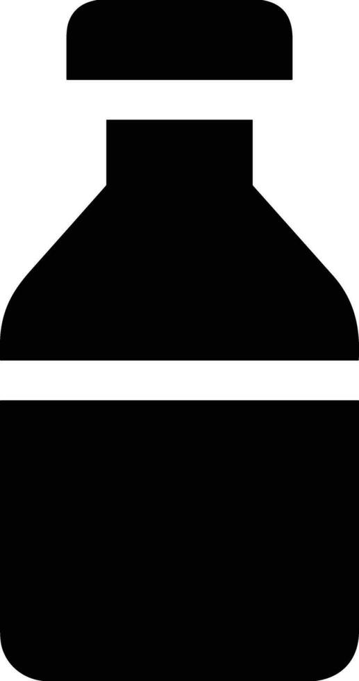 Flasche trinken Symbol Symbol Vektor Bild. Illustration von das trinken Wasser Flasche Glas Design Bild