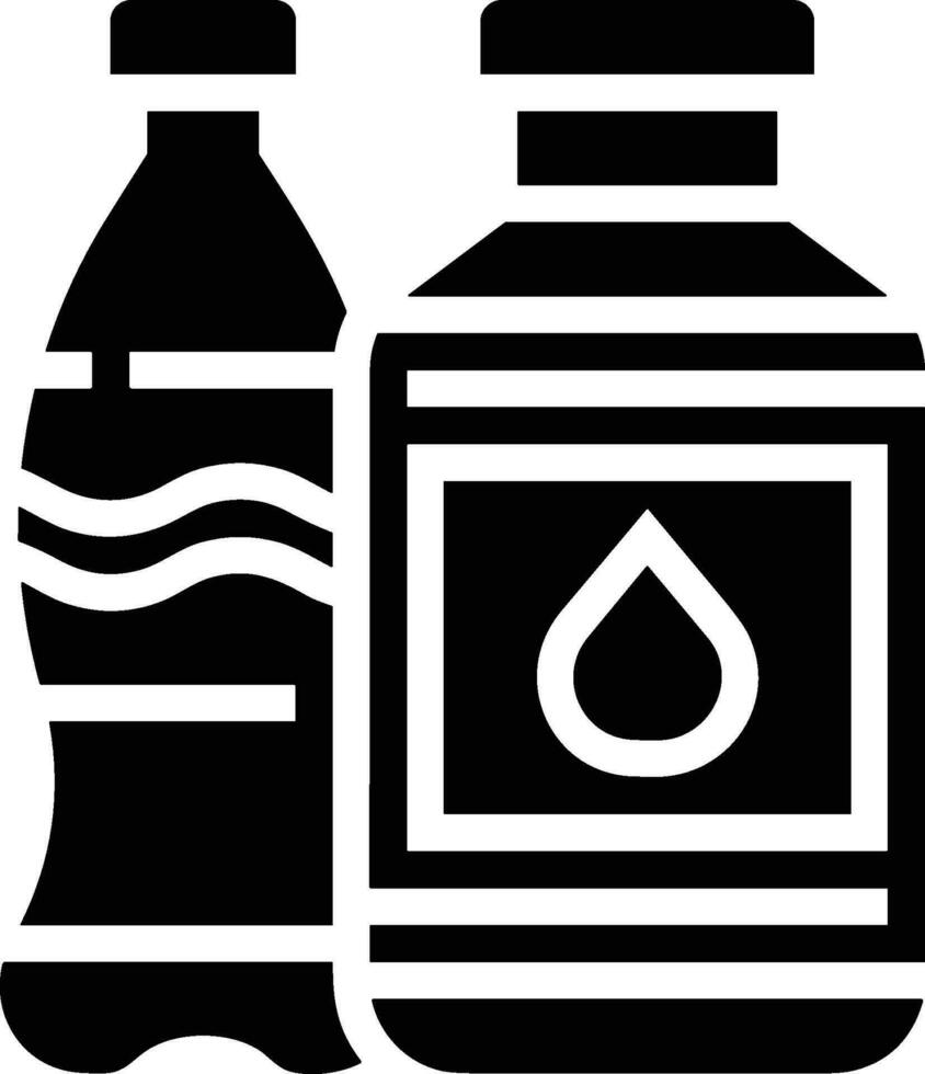 Flasche trinken Symbol Symbol Vektor Bild. Illustration von das trinken Wasser Flasche Glas Design Bild