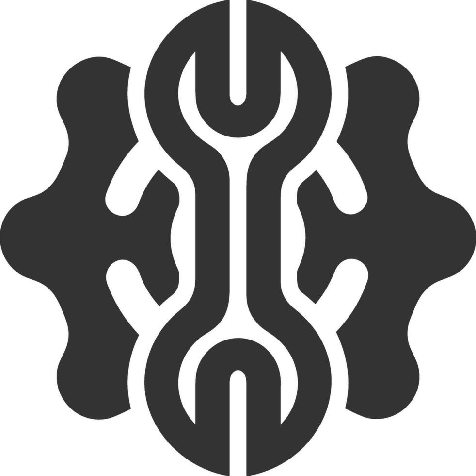 Ausrüstung Rahmen Symbol Symbol Vektor Bild. Illustration von das industriell Rad mechine Mechanismus Design Bild