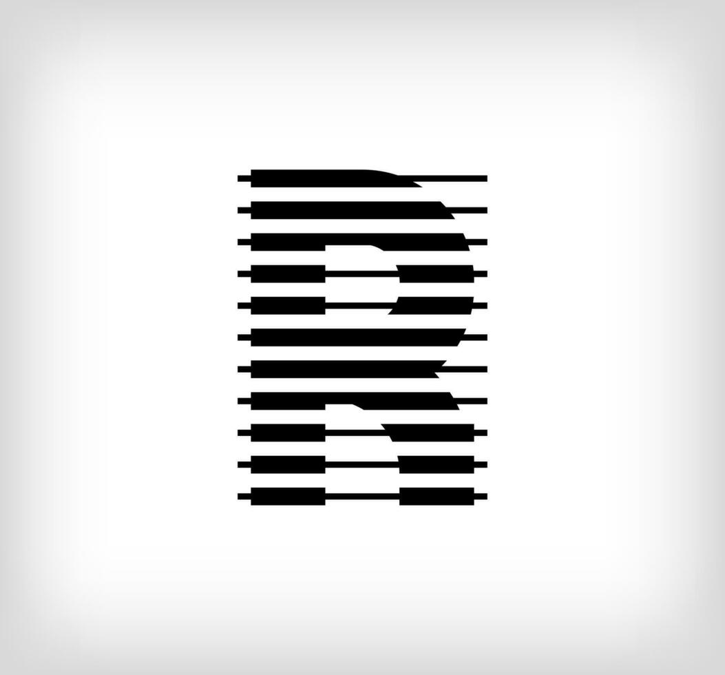 Brief r Logo Symbol Design, Vektor Illustration. r Brief gebildet durch ein Kombination von Linien. kreativ eben Design Stil.