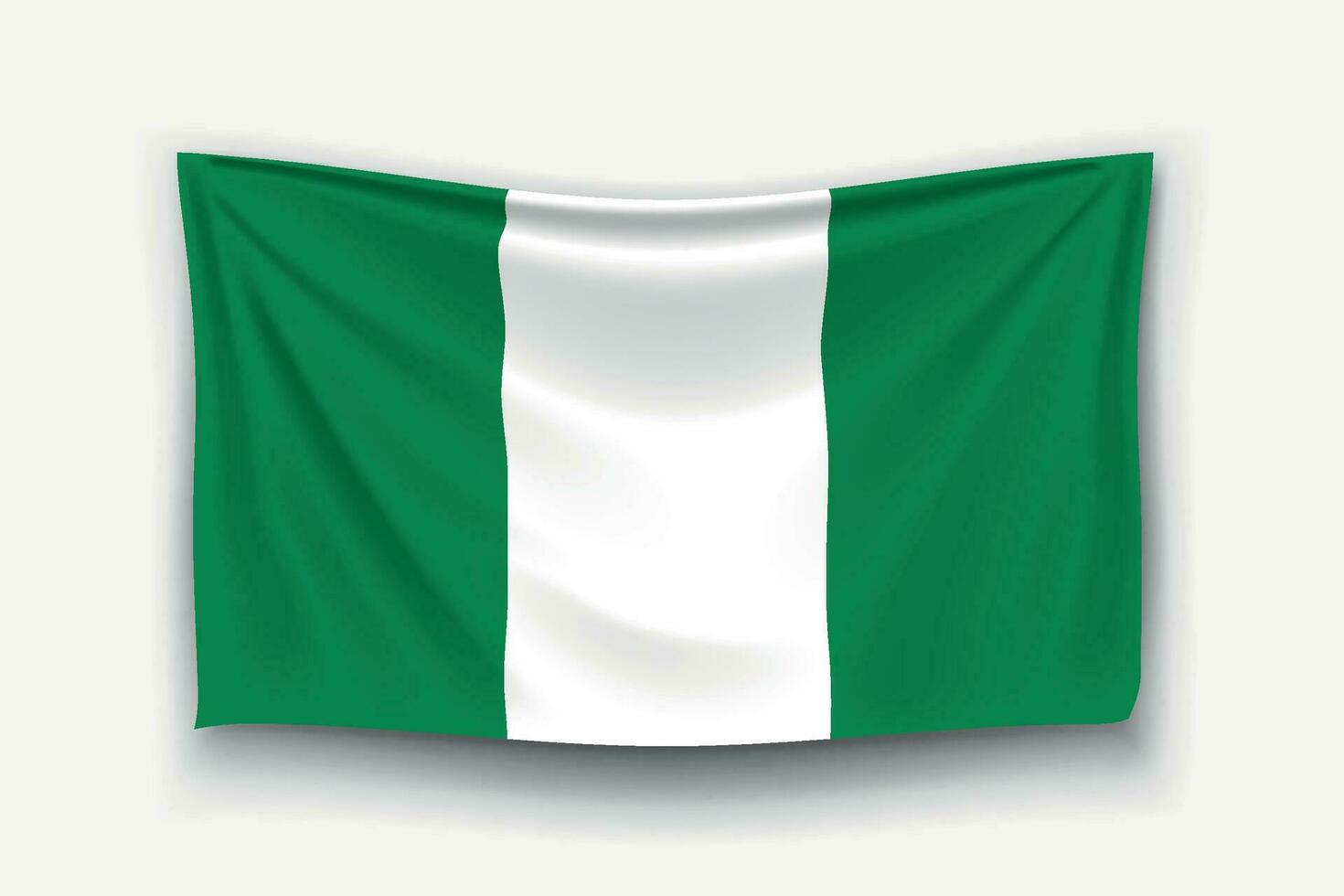 nigerias flagga vektor