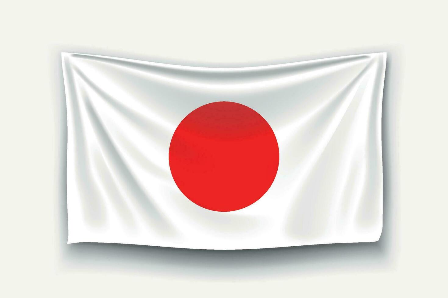 Flagge von Japan vektor