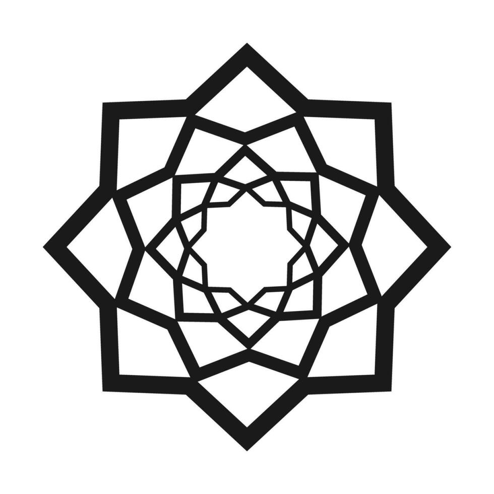 styled blomning lotus blomma prydnad. design begrepp för pekare, klistermärke eller ikon. isolera. vektor