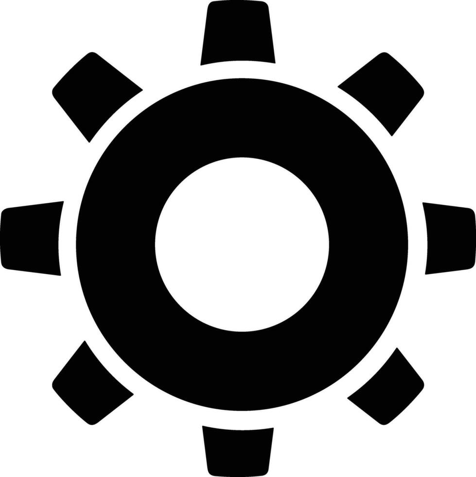 Ausrüstung Rahmen Symbol Symbol Vektor Bild. Illustration von das industriell Rad mechine Mechanismus Design Bild