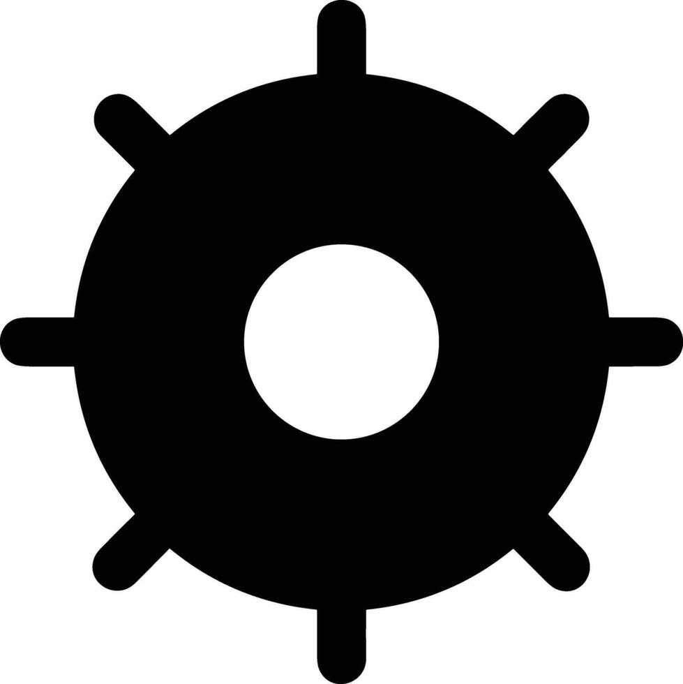 Ausrüstung Rahmen Symbol Symbol Vektor Bild. Illustration von das industriell Rad mechine Mechanismus Design Bild