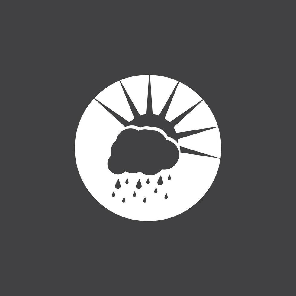 regn ikon och symbol vektor mall illustration