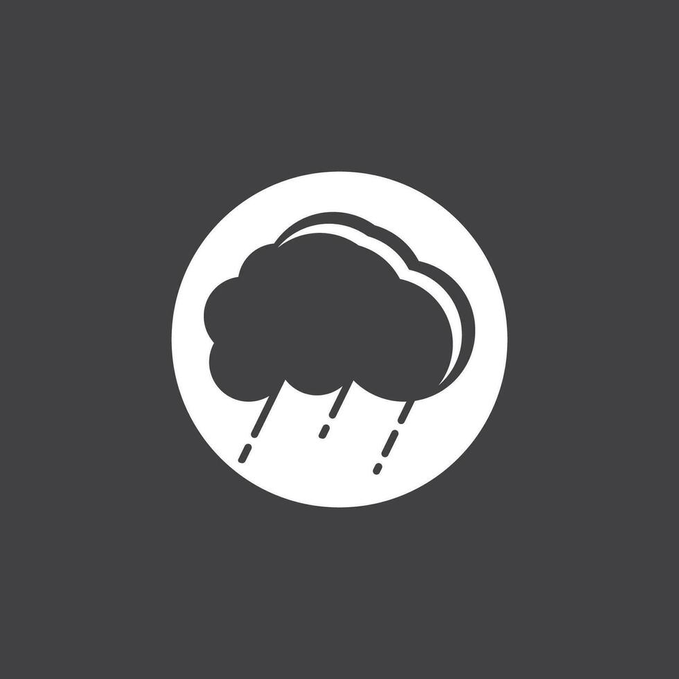 Regen Symbol und Symbol Vektor Vorlage Illustration