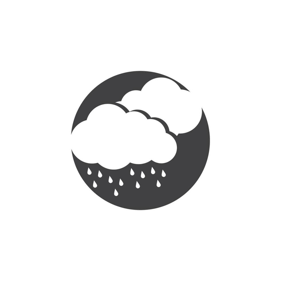 Regen Symbol und Symbol Vektor Vorlage Illustration