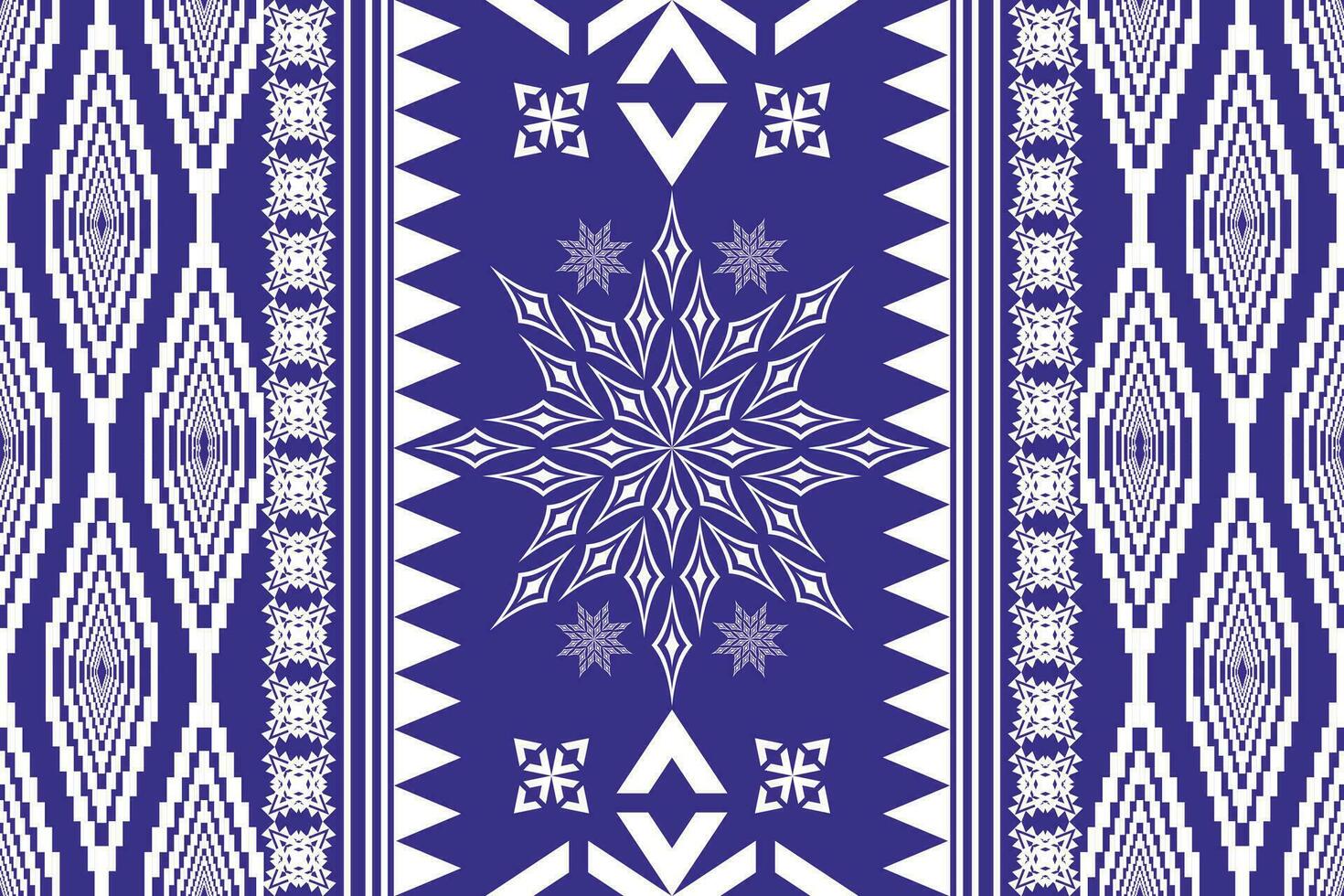 Ikat ethnisch aztekisch Stickerei Stil.Figur geometrisch orientalisch traditionell Kunst Musterdesign zum Ikat Hintergrund, Hintergrund, Mode, Kleidung, Verpackung, Stoff, Element, Sarong, Grafik, Vektor Illustration.