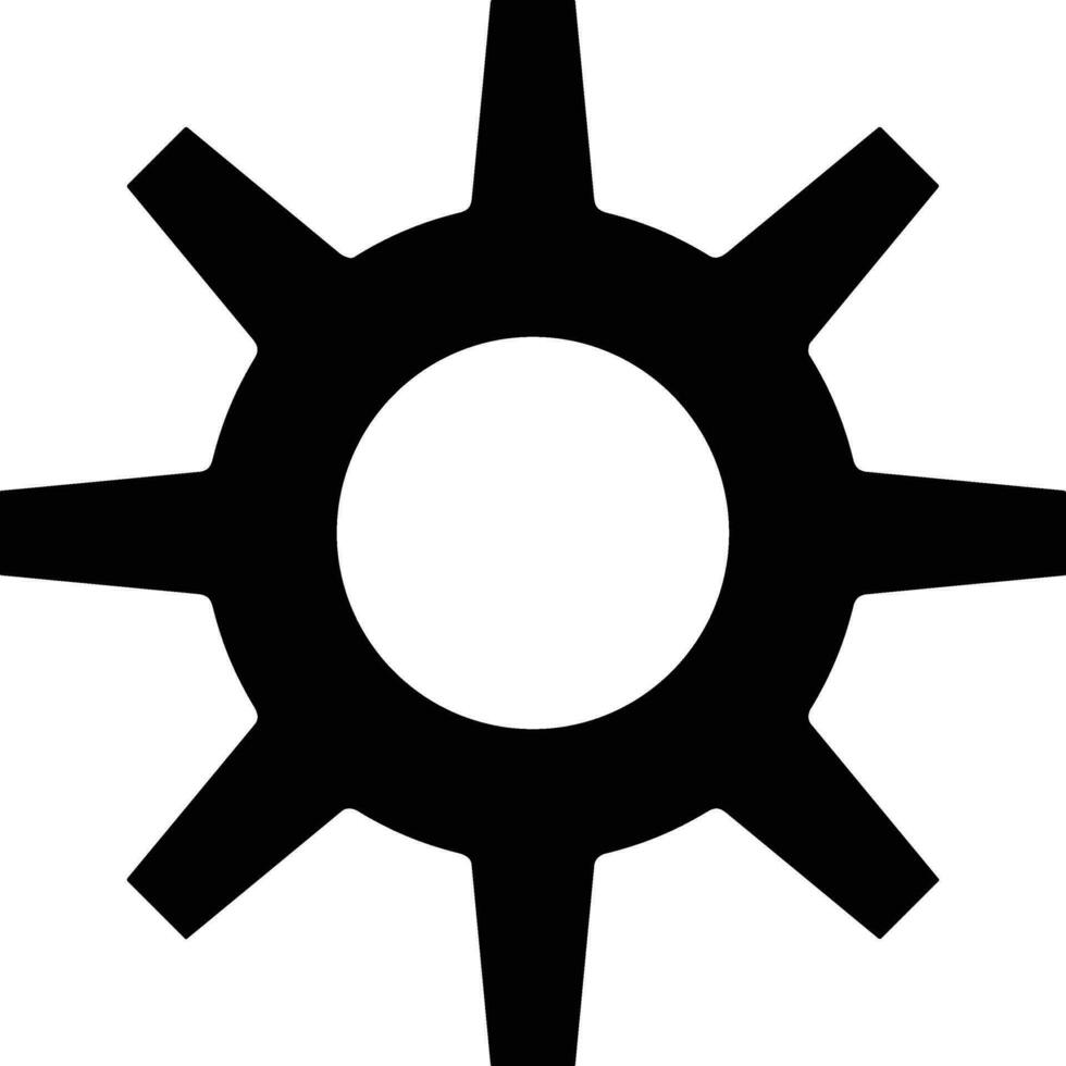 Ausrüstung Rahmen Symbol Symbol Vektor Bild. Illustration von das industriell Rad mechine Mechanismus Design Bild