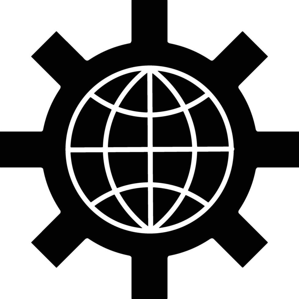 Ausrüstung Rahmen Symbol Symbol Vektor Bild. Illustration von das industriell Rad mechine Mechanismus Design Bild