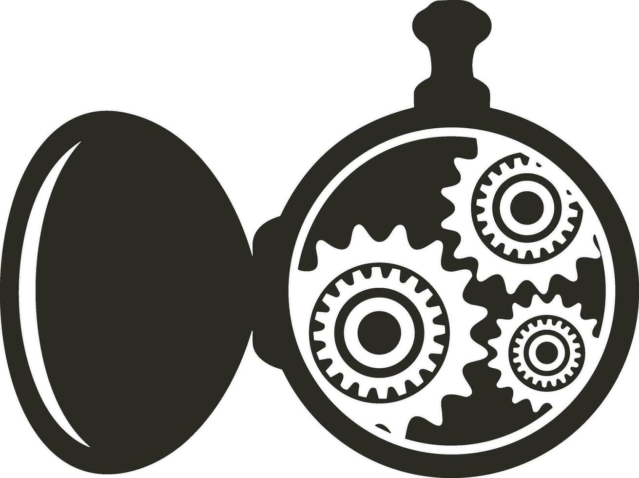 Ausrüstung Rahmen Symbol Symbol Vektor Bild. Illustration von das industriell Rad mechine Mechanismus Design Bild