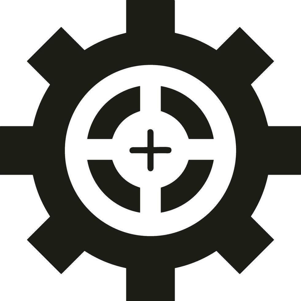 Ausrüstung Rahmen Symbol Symbol Vektor Bild. Illustration von das industriell Rad mechine Mechanismus Design Bild