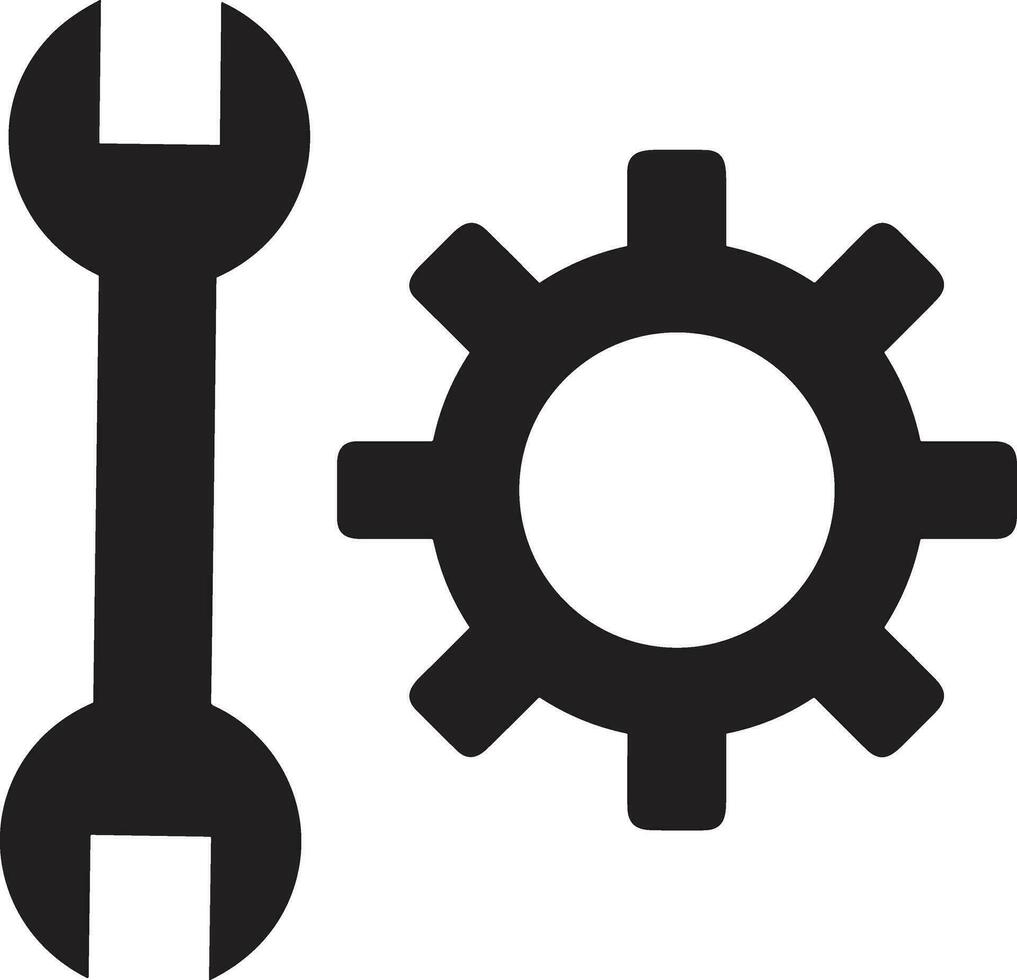 Ausrüstung Rahmen Symbol Symbol Vektor Bild. Illustration von das industriell Rad mechine Mechanismus Design Bild