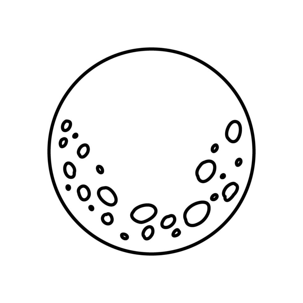 Mond Symbol Vektor. voll Mond Illustration unterzeichnen. Planet Symbol oder Logo. vektor