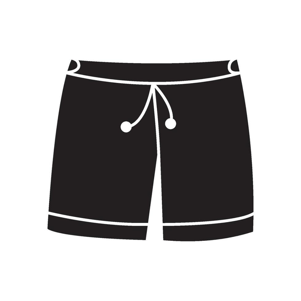 Boxer kurze Hose Symbol Vektor