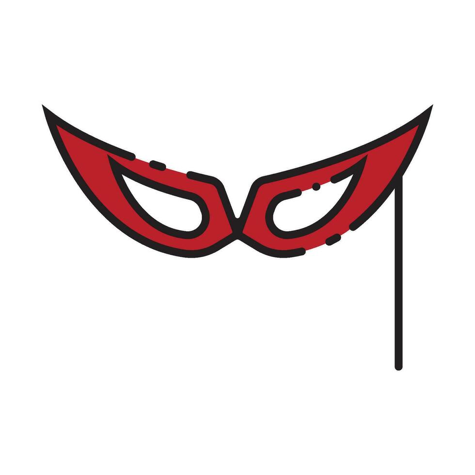 Karneval Brille Symbol Vektor