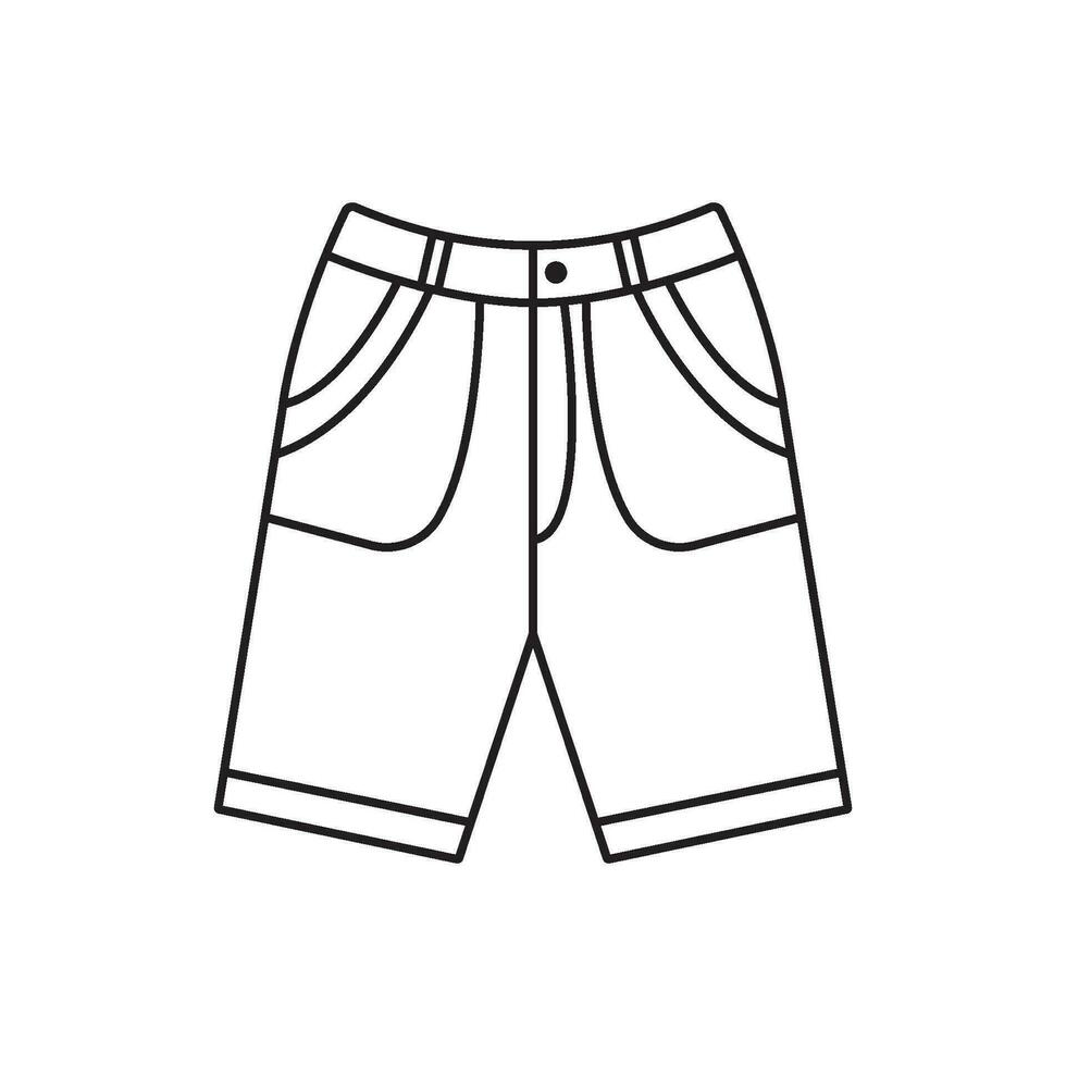 barns shorts ikon vektor