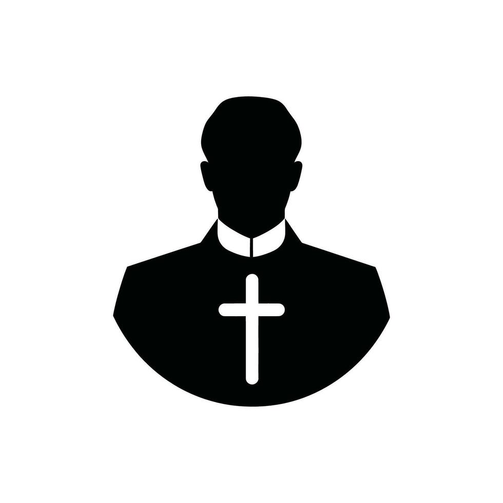 Klerus Symbol auf Weiß Hintergrund - - einfach Vektor Illustration