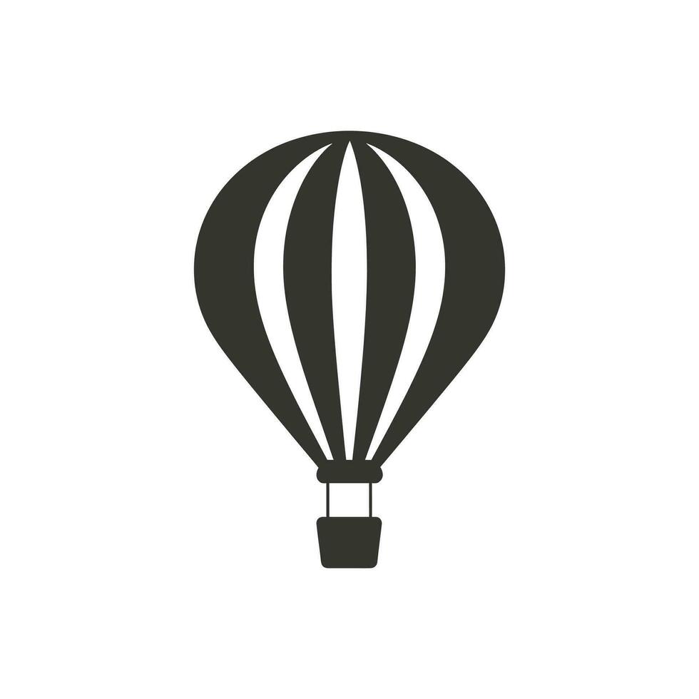 heiß Luft Ballon Symbol auf Weiß Hintergrund - - einfach Vektor Illustration